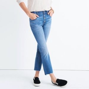 Madewell Cali Demi Boot Button Destructed Hem 29